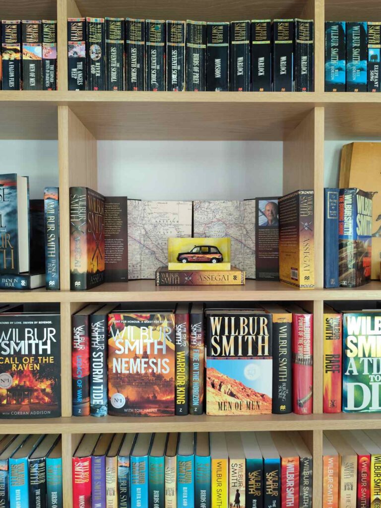 Wilbur Smith Museum Assegai on shelf
